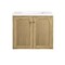 James Martin Vanities Laurent 30in Single Vanity, Light Natural Oak w/ 3 CM White Zeus Top 545-V30-LNO-3WZ - alternate 4